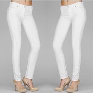 Seven For All Mankind *NWT* The Skinny Second Skin Jeans White Sz 27